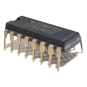 CD74HC4051E CD74HC4051 74HC4051 744051 5-V, 8:1, 1-Channel Analog multiplexer Breadboard-Friendly IC DIP-16 (Pack of 10) in Kuwait