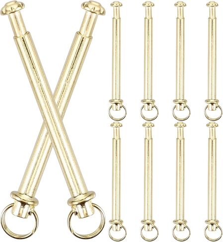 Cabilock 10 pcs Folding Fan Shaft Rivets and Nuts Repair Kit Handheld Fan Solid Shaft Replacement Fasteners for Handmade Folding Fans Bamboo Paper Fans Cloth Fan Accessories in Saudi Arabia
