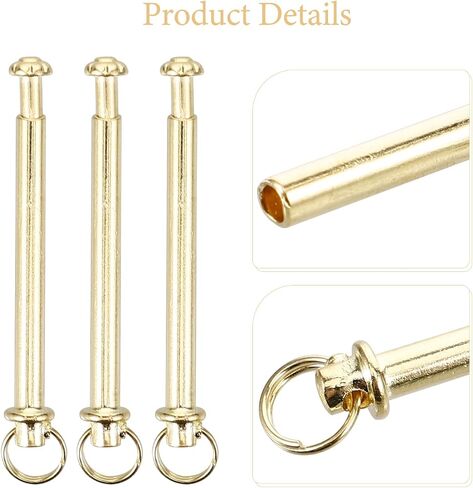Cabilock 10 pcs Folding Fan Shaft Rivets and Nuts Repair Kit Handheld Fan Solid Shaft Replacement Fasteners for Handmade Folding Fans Bamboo Paper Fans Cloth Fan Accessories in Saudi Arabia