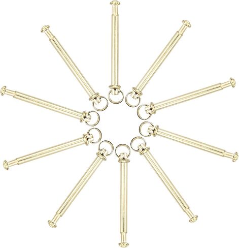 Cabilock 10 pcs Folding Fan Shaft Rivets and Nuts Repair Kit Handheld Fan Solid Shaft Replacement Fasteners for Handmade Folding Fans Bamboo Paper Fans Cloth Fan Accessories in Saudi Arabia