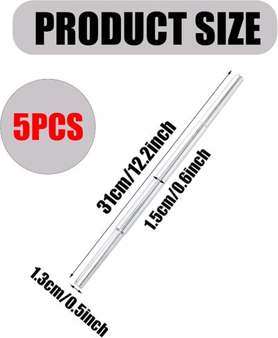 5 PCS Golf Club Smaft Extensions ، Aluminium Aluminium Putter Length Length Att Trans Putter Length Tool for Irons and Woods Golf Steel Clubs Parts in Saudi Arabia