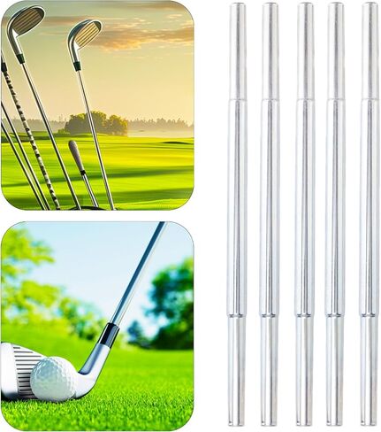 5 PCS Golf Club Smaft Extensions ، Aluminium Aluminium Putter Length Length Att Trans Putter Length Tool for Irons and Woods Golf Steel Clubs Parts in Saudi Arabia