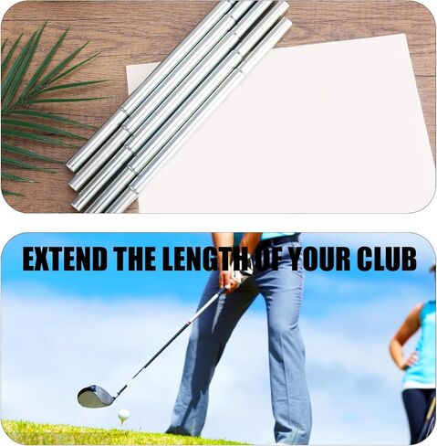 5 PCS Golf Club Smaft Extensions ، Aluminium Aluminium Putter Length Length Att Trans Putter Length Tool for Irons and Woods Golf Steel Clubs Parts in Saudi Arabia