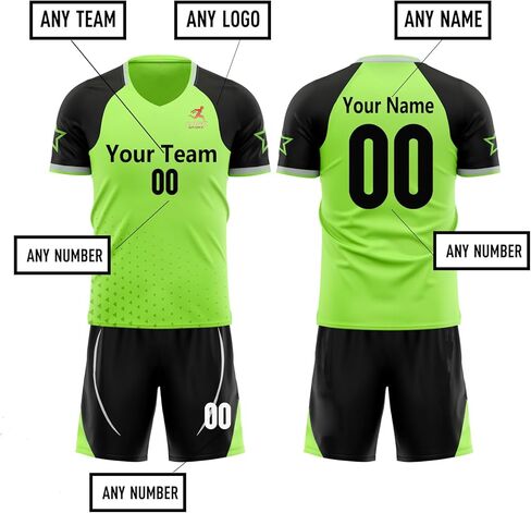 Children's soccer jerseys for boys and girls breathable short-sleeved shorts soccer jerseys training uniforms quick-drying in Kuwait