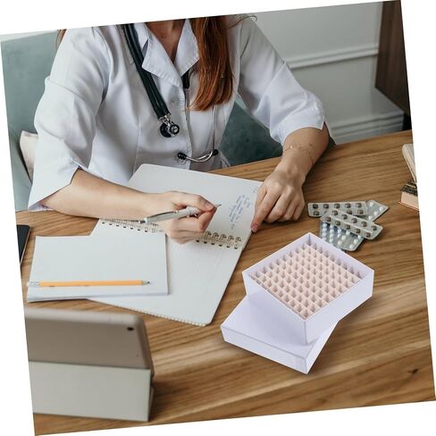 Cabilock Microcentrifuge Tube Storage Box Laboratory Sample Organizer for Freezer Sturdy Material Efficient Tube Holder for Easy Identification and Access Lab Environments in Saudi Arabia