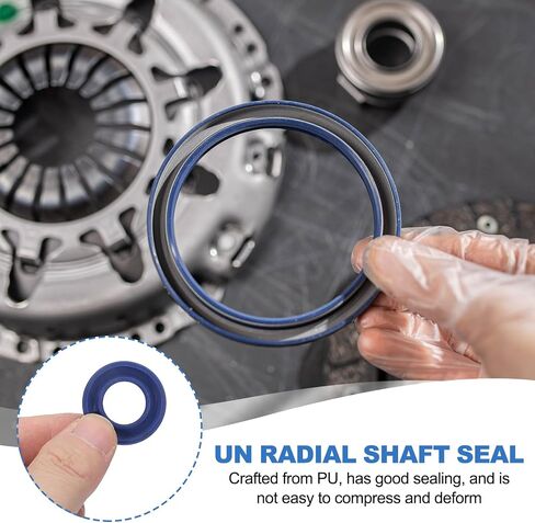 Patikil un Radial Skaft Seal 25mm id × 33mm OD x 8mm عرض ، 2 PCS PU OIL SEAL لمضخات عمود تحمل الصناعة اسطوانة المكبس ، الأزرق in Saudi Arabia
