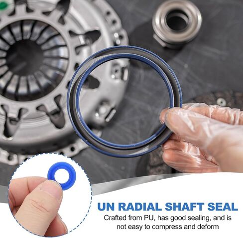Patikil un Radial Skaft Seal 25mm id × 33mm OD x 8mm عرض ، 2 PCS PU OIL SEAL لمضخات عمود تحمل الصناعة اسطوانة المكبس ، الأزرق in Kuwait