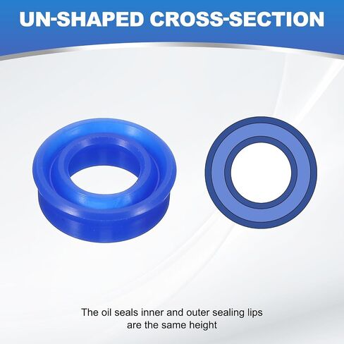 Patikil un Radial Skaft Seal 25mm id × 33mm OD x 8mm عرض ، 2 PCS PU OIL SEAL لمضخات عمود تحمل الصناعة اسطوانة المكبس ، الأزرق in Kuwait
