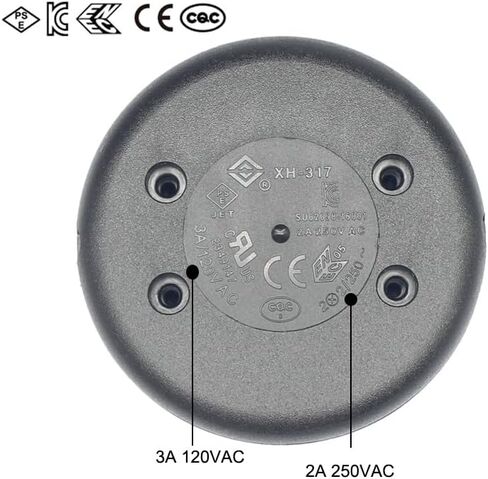 مفتاح القدم مفتاح حلبة مفتاح مصباح دواسة ، أسود ، زر الضغط على/إيقاف التحكم ، 3A 120VAC/2A 250VAC ، طراز XH-317 (أسود) in Kuwait