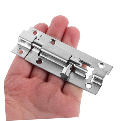 2pcs قفل الباب الثقيل من الفولاذ المقاوم للصدأ القفل الترباس كثيف الشريحة من أجل الأبواب الخشبية ونوافذ قفل أمان مضاد للسرقة للحمامات والخزانات in Kuwait