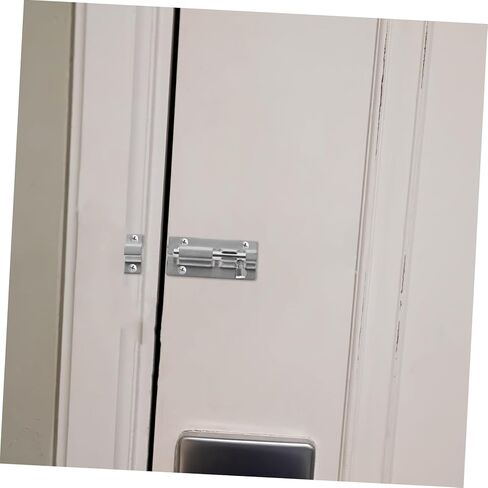 2pcs قفل الباب الثقيل من الفولاذ المقاوم للصدأ القفل الترباس كثيف الشريحة من أجل الأبواب الخشبية ونوافذ قفل أمان مضاد للسرقة للحمامات والخزانات in Kuwait