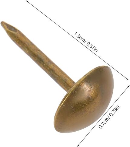 NUOBESTY 100pcs Antique Style Decorative Upholstery Stud Nails for Furniture and Doors Classic Furniture Hardware Accessories for Sofa and Upholstery Decoration in Saudi Arabia
