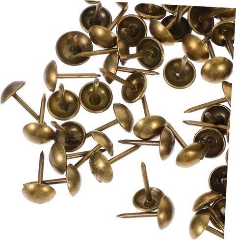 NUOBESTY 100pcs Antique Style Decorative Upholstery Stud Nails for Furniture and Doors Classic Furniture Hardware Accessories for Sofa and Upholstery Decoration in Saudi Arabia