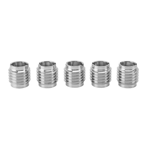 Threaded Inserts G3/8 Thread Stainless Steel Thread Knurled Nuts for Wooden Tap Handle Beer Tap Handle 5pcs in Kuwait