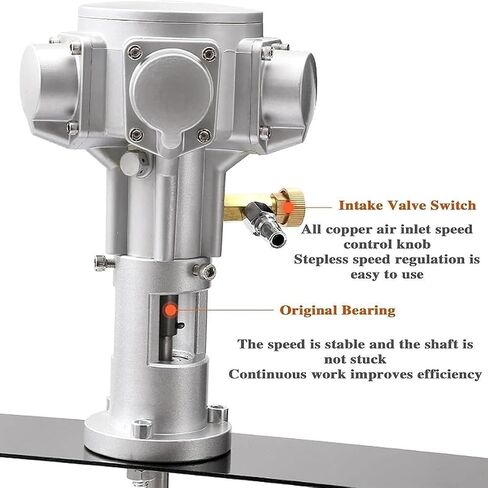 خلاط طلاء الهواء 3/4hp ، محرض 400 لتر من الهوائية مع التحكم في السرعة 50-1200 دورة في الدقيقة ، شفرة 155 ملم - مثالية للدهانات والطلاء والسوائل اللزجة in Saudi Arabia