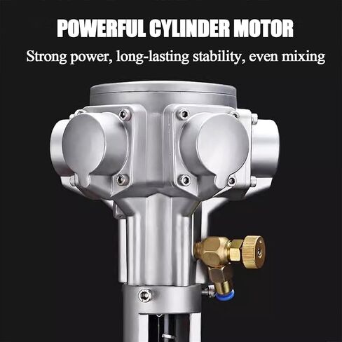 Automatic Paint Mixer 1/16HP Air Agitator - Adjustable Stand Ink Coating Mixing Tool for Viscous Liquids, Paints, Dyes & Inks - Efficient Mixing Solution in Saudi Arabia