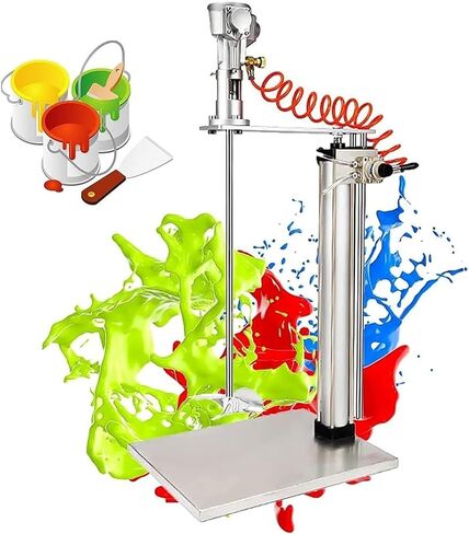 Pneumatic Paint Mixer, Automatic Lifting Desktop Vertical Agitator, Ink & Plaster Mixing Machine for Efficient Feed, Paint, and Material Blending in Saudi Arabia