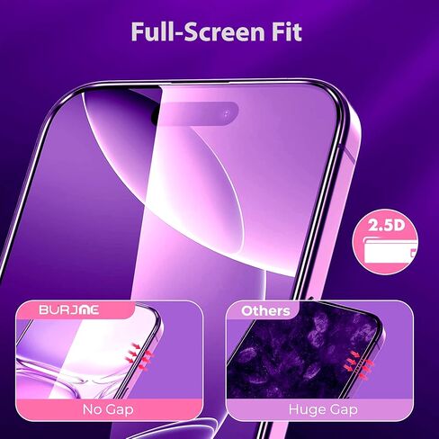 واقي الشاشة متوافق مع iPhone 16 PRO MAX SHITROFPRINCED GLASS SCREET PROTEROTURE-6.9 بوصة تغطية حافة ، 9H+ صلابة ، وضوح مضاد للخدش ، خالية من الفقاعات ، ودية للحالة (3 عبوات) in Saudi Arabia
