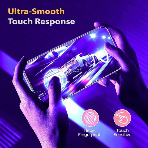واقي الشاشة متوافق مع iPhone 16 PRO MAX SHITROFPRINCED GLASS SCREET PROTEROTURE-6.9 بوصة تغطية حافة ، 9H+ صلابة ، وضوح مضاد للخدش ، خالية من الفقاعات ، ودية للحالة (3 عبوات) in Saudi Arabia