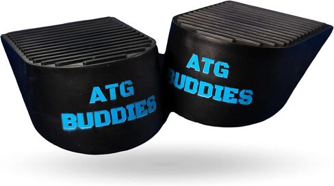 + ATG Buddies - كتلة إسفين القرفصاء لكعب القرفصاء المرتفعة ، لوحة مائلة من نقالة العجل لرفع الأثقال من أجل ATG تقسيم Quats ، وتحسين توازن التنقل وأداء القوة ، والوزن الخفيف وسهولة السفر معها ، ويأتي مع علبة حمل. in Saudi Arabia