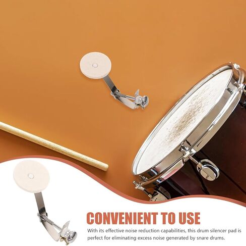 منصات كتم الصوت طبل طفرة طبل طبل Dampener Beat Mute Pad Pad Clamp-On Tone Control Accessories Feat in Kuwait