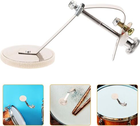 منصات كتم الصوت طبل طفرة طبل طبل Dampener Beat Mute Pad Pad Clamp-On Tone Control Accessories Feat in Kuwait