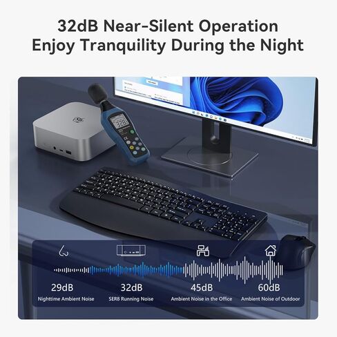 Beelink SER8 Mini PC AMD Ryzen 7 8745HS(8C/16T up to 4.9GHz),32GB DDR5-5600MHz 1TB PCIe4.0 SSD, AMD Radeon 780M Graphics 12core 2600MHz Gaming PC, USB4.0/ Triple Display/ WiFi6/ BT5.2/2.5Gbps LAN in Saudi Arabia