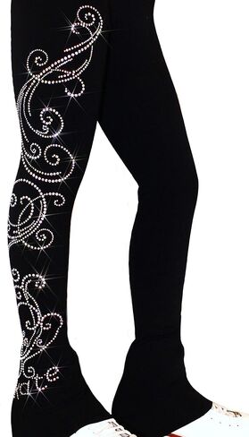 Ice Fire Polartec Ice Skating Pants Fancy Swirls in Kuwait