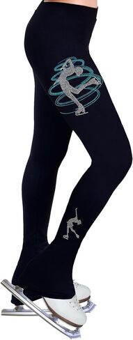 Figure Skating Practice Pants with Rhinestones R233MIX in Kuwait