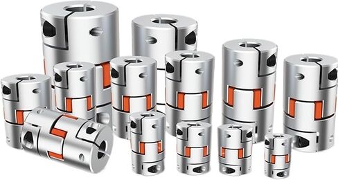 LF 3 JAW D40L50 COUPLER الألومنيوم البرقوق المرن اقتران موصل السهود السهول 8/10/12.7/14/16/22 ملم (10 مم × 10 مم) in Saudi Arabia
