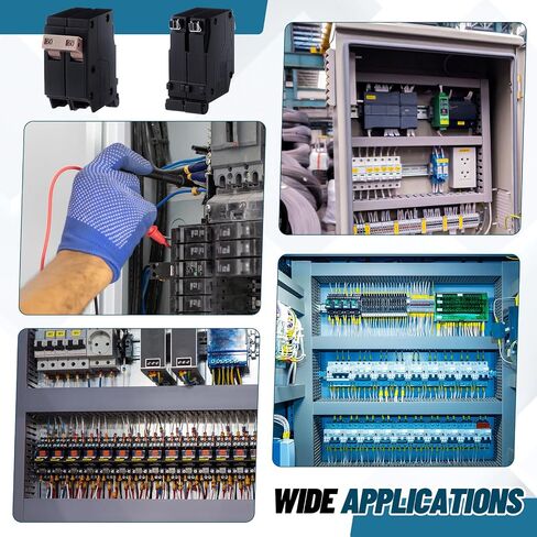 Kingdder 2 Pcs C260 2-Pole 60-amp Circuit Breaker Thermal Magnetic Protection Suitable for Commercial and Industrial Use for Safe and Stable Cable Connection in Saudi Arabia