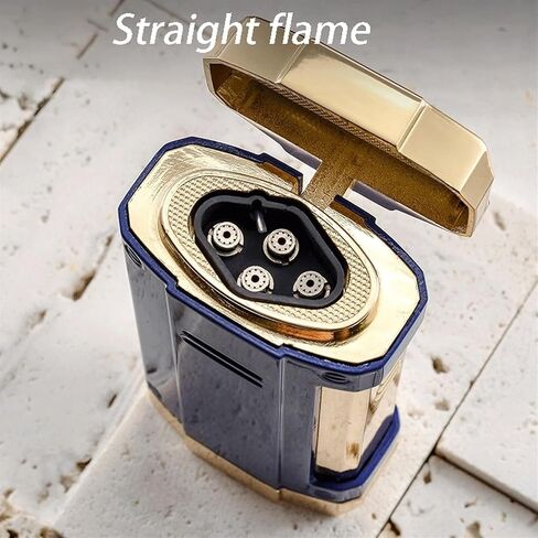 2024 is a Stylish Metal Butane Lighter with Strong Wind Resistance, Exquisite Workmanship, Fast and Effortless Ignition, Strong Flame, and Stable Output (Fuel not Included)(Black1) in Saudi Arabia