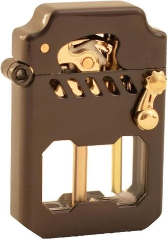أخف الكيروسين المعدنية القديمة. قابلة لإعادة التدوير أخف وزنا. Rocker Linkage Transmisse Gear Wighter Wighter ، مناسبة للبرية والسفر والتخييم (باستثناء الوقود) (بني) in Saudi Arabia