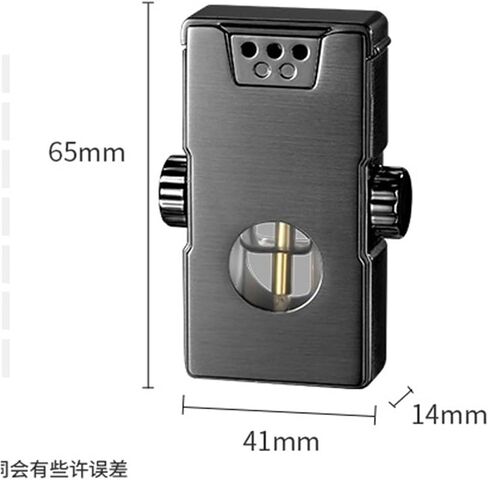 Voice Control Kerosene Metal Lighter, Soft Flame with Visible Fuel Tank, Portable Reusable Adjustable Windproof Lighter for Candles, Outdoor Camping, Gift for Men (Black)(Silver) in Saudi Arabia