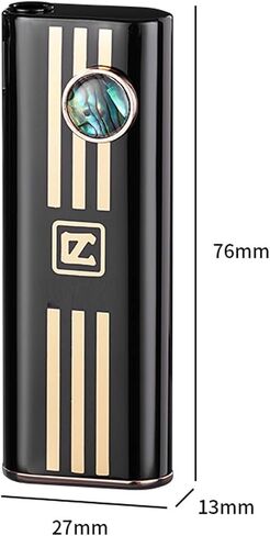 Soft Flame Design, Butane Lighter, Adjustable Flame Size, Made of Durable Metal, Portable, Suitable for Candle Camping and More (Butane not Included)(Black 1) in Saudi Arabia