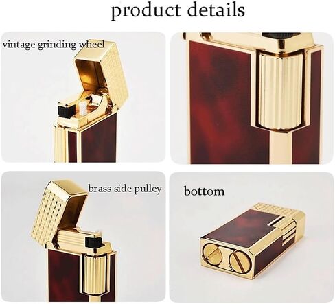 2024 Metal Refillable Lighter, Grinding Wheel Kerosene Lighter, Retro Kerosene Lighter Candle, Travel, Camping (Fuel Not Included)(Red) in Saudi Arabia