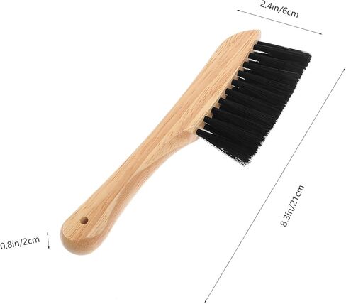 BESPORTBLE Wooden Pool Table Brush for Felt Cleaning - Compact Billiard Table Accessory with Soft Bristles for Precise Cloth Maintenance and Edge Cleaning, Lightweight and Portable in Kuwait
