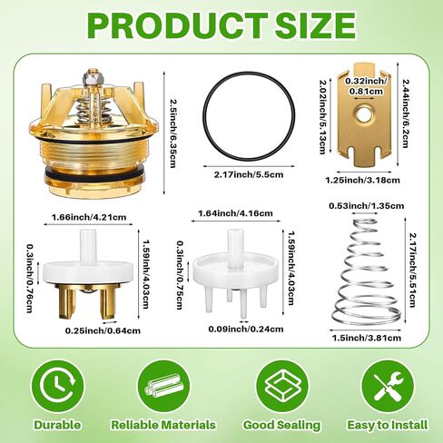 Chunful 2 Set 905-212 Bonnet Poppet Repair kit and 905-052 765 Check Valve Assembly Repair Kit Includes Check Valve Spring Retainer and Holder for Febco 1" and 1 1/4" Model 765 Pressure Vacuum Breaker in Saudi Arabia