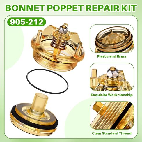 Chunful 2 Set 905-212 Bonnet Poppet Repair kit and 905-052 765 Check Valve Assembly Repair Kit Includes Check Valve Spring Retainer and Holder for Febco 1" and 1 1/4" Model 765 Pressure Vacuum Breaker in Saudi Arabia