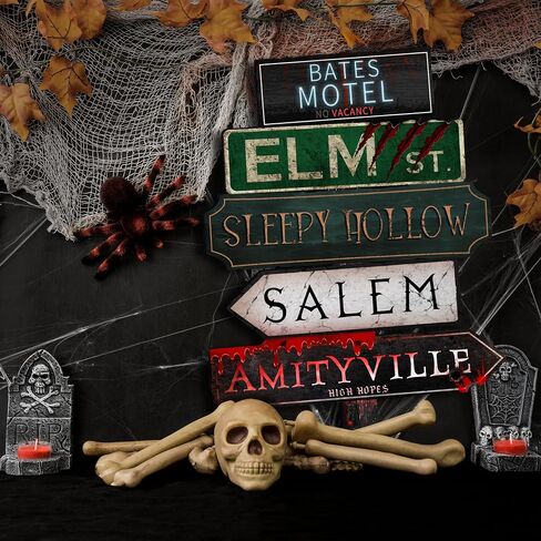 لافتة شارع flinelife Elm، 16X6، لافتة معدنية لفيلم رعب، كابوس على لافتة إكليل شارع Elm in Kuwait