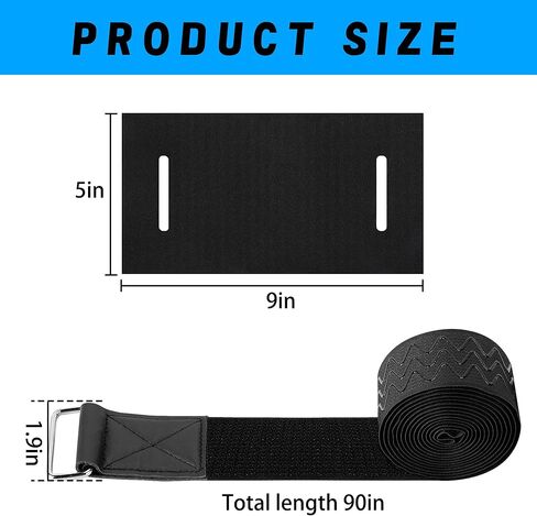2 Set 120 Inch Anti-Slip Floating Water Mat Straps,Extra Long Floating Pad Strap with Pad Protectors and Metal Buckle,Reusable Neoprene Water Mat Straps for Storing Pad in Kuwait