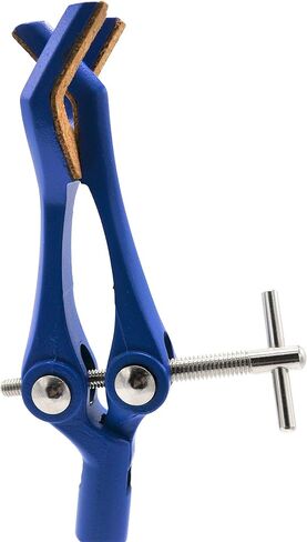 Eisco 3 Finger ، مشبك تمديد مبطن Cork على Dovivel Bosshead - 3.4 "فتحة Max Clamp ، Bosshead يناسب قضبان ما يصل إلى 18 ملم - مشبك سبيكة الزنك - البحث ، درجة المختبر الصناعي in Saudi Arabia