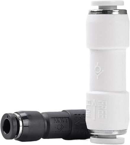 2pc الهوائية الهوائية في اتجاه واحد أنبوب الهواء موصل سريع للهواء مباشرة من خلال صمام الدائرة فحص الغاز صمام الفحص AKH4/6/8/10/12 (AKH-12 (أبيض)) in Kuwait