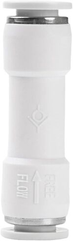 2pc الهوائية الهوائية في اتجاه واحد أنبوب الهواء موصل سريع للهواء مباشرة من خلال صمام الدائرة فحص الغاز صمام الفحص AKH4/6/8/10/12 (AKH-12 (أبيض)) in Kuwait