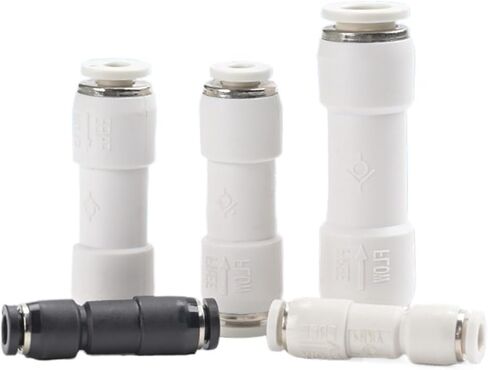 2pc الهوائية الهوائية في اتجاه واحد أنبوب الهواء موصل سريع للهواء مباشرة من خلال صمام الدائرة فحص الغاز صمام الفحص AKH4/6/8/10/12 (AKH-12 (أبيض)) in Kuwait