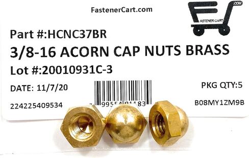 3/8-16 CAP CAP المكسرات الصلبة (5 قطع) in Saudi Arabia