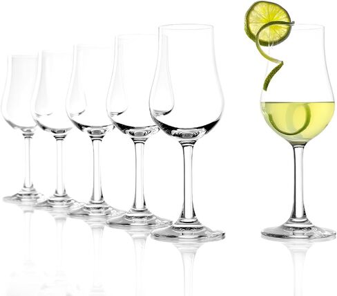 Stölzle Lausitz Set of 6 Brandy Glasses (CLASSIC). Dishwasher Safe Liqueur Glasses (6.25 Fl oz). Durable Bourbon Snifter Glass - Genuine Stölzle Glassware in Saudi Arabia