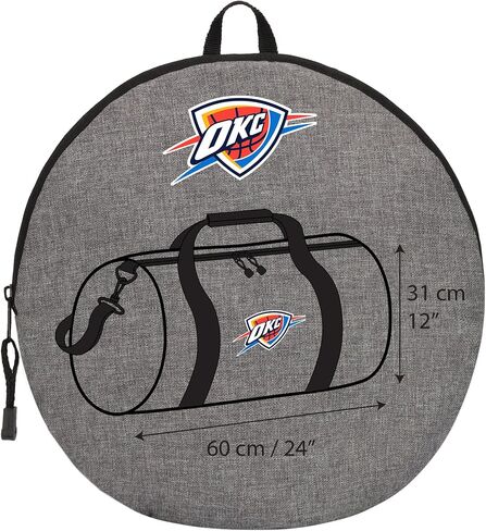 Officially Licensed NBA "Wingman" Duffle Bag, Gray, 24" x 12" x 12" in Saudi Arabia