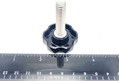 3/8" x 1 1/2" Thumb Screw Bolts Black Round Hex Head Clamping Knob Plastic Cap 304 Stainless Steel 3/8"-16 Standard Thread Rust Proof Indoor/Outdoor (2 Pack) in Saudi Arabia