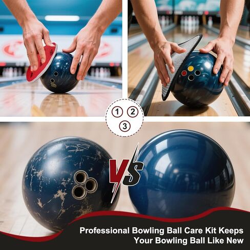 6 PCS Bowling Ball Sanding Pads with Premium Bowling Towel, 600/1200/2500 Grit Polishing Cleaning Pads for Pro-Grade Ball Maintenance & Care in Saudi Arabia